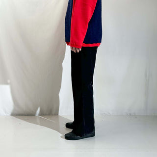 80's～ Wrangler ブラック コーデュロイ ワイド フレア パンツ