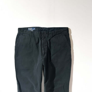90's～ OLD RALPH LAUREN "PROSPECT PANT" ブラック チノ パンツ