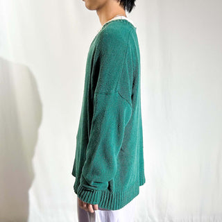 90's Winter Silks シルク Vネック ニット セーター