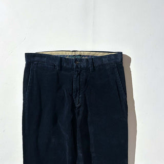 90's～ OLD RALPH LAUREN "PRESTON PANT" ダークネイビー コーデュロイ パンツ