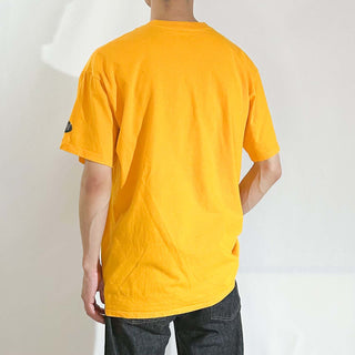 ～00's "made in USA" Russell "HITACHI PROMISE OF TOMORROW" 企業 ワンポイント Tシャツ