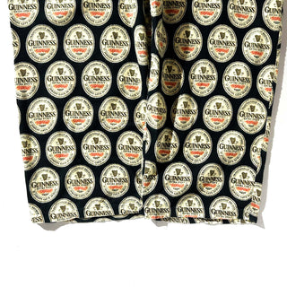 00's Guinness 総柄 ドローコード ワイド パジャマ パンツ