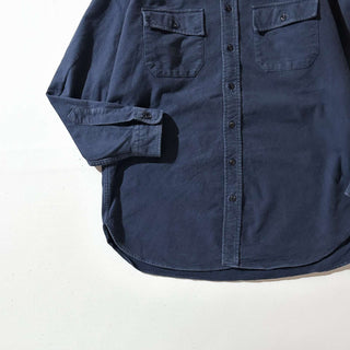 90's "made in USA" L.L.Bean シャモア L/Sシャツ(ネイビー)