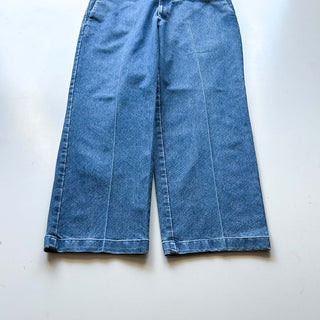 00's HAGGAR "classic fit" センタープレス デニム スラックス