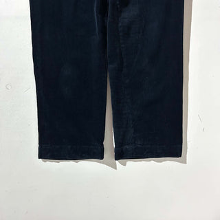 90's～ OLD RALPH LAUREN "PRESTON PANT" ダークネイビー コーデュロイ パンツ