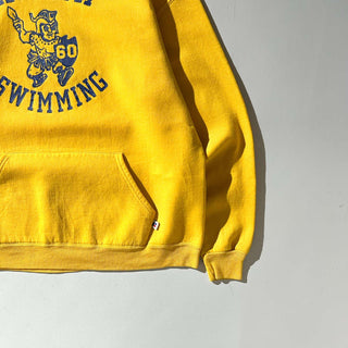 90's "made in USA" Russell マスタード カレッジ スウェット パーカ