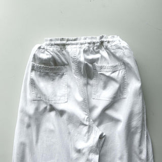 00's CATO リネン×レーヨン ドローコード ワイド イージー パンツ