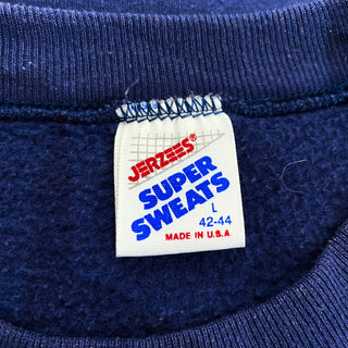 80's "made in USA" JERZEES "ST.OLAF" ネイビー スウェット シャツ
