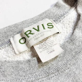 90's "made in USA" ORVIS 刺繍ロゴ スウェットシャツ