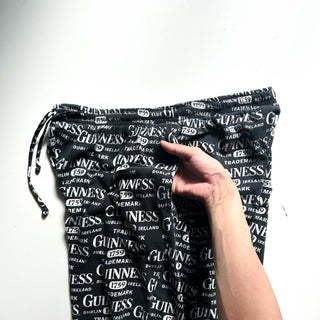 00's Guinness 総柄 ドローコード ワイド パジャマ パンツ