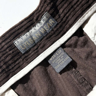 90's～00's Structure ブラウン 2タック コーデュロイ パンツ