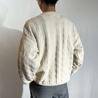 90's "made in USA" Van Heusen 格子模様 ニット セーター