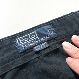 90's～ OLD RALPH LAUREN "PROSPECT PANT" ブラック チノ パンツ