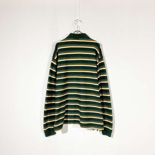 ROUNDTREE & YORKE ボーダー L/S ポロシャツ