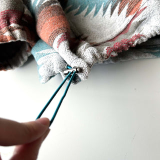 00's ネイティブ ドローコード ハーフジップ ジャガード パーカ