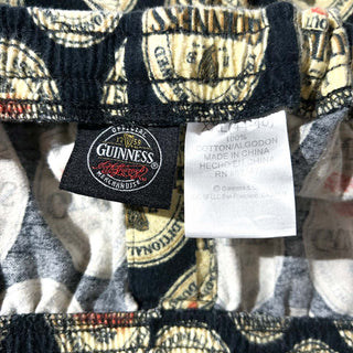 00's Guinness 総柄 ドローコード ワイド パジャマ パンツ