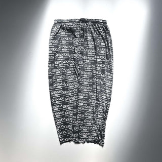 00's Guinness 総柄 ドローコード ワイド パジャマ パンツ