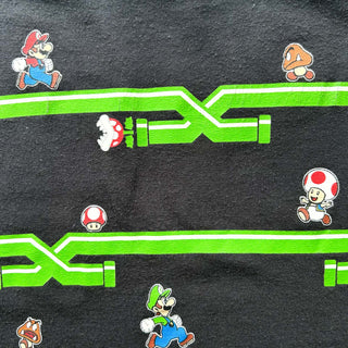SUPER MARIO キャラクター プリント Tシャツ