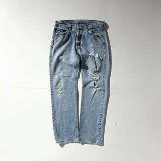00's Levi's 501 ペンキ ボロ ダメージ デニム パンツ
