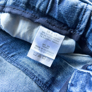 00's HAGGAR "classic fit" センタープレス デニム スラックス