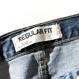00's LEVI'S 505 "REGULAR FIT irregular" ストレート デニム パンツ(34×32)