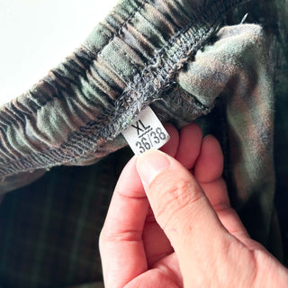 00's Quiksilver ドローコード チェック ワイド ショーツ