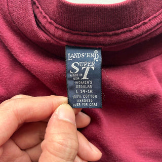 90's "made in USA" LANDS' END 無地 ポケット Tシャツ
