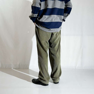 90's DOCKERS オリーブ 2タック コーデュロイ パンツ