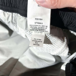 Patagonia ブラック ドローコード トレントシェル ナイロン パンツ