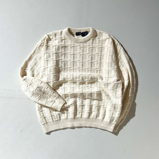 90's "made in USA" Van Heusen 格子模様 ニット セーター
