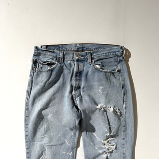 00's Levi's 501 ペンキ ボロ ダメージ デニム パンツ