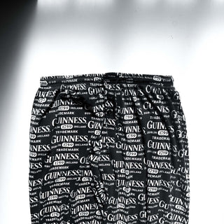 00's Guinness 総柄 ドローコード ワイド パジャマ パンツ