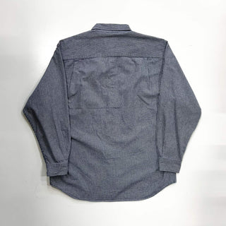 00's Eddie Bauer オックスフォード チェック ボタンダウン L/Sシャツ(ブルー)