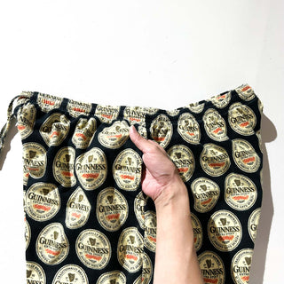 00's Guinness 総柄 ドローコード ワイド パジャマ パンツ