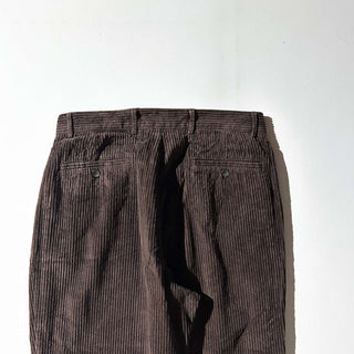 90's～00's Structure ブラウン 2タック コーデュロイ パンツ