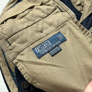 90's～ OLD RALPH LAUREN "PRESTON PANT" ダークネイビー コーデュロイ パンツ