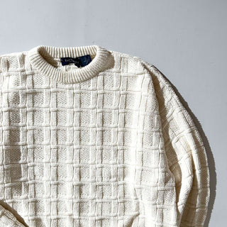 90's "made in USA" Van Heusen 格子模様 ニット セーター