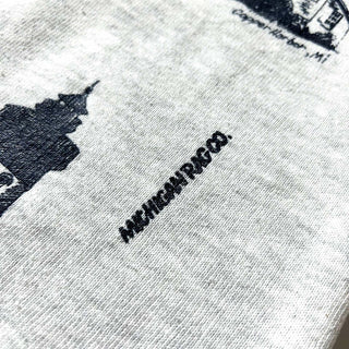 80's～90's "made in USA" JERZEES "MICHIGAN RAG" 総柄 スウェット シャツ