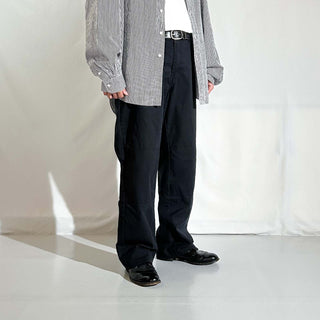 00's Dickies ブラック ダブルニー ワーク パンツ