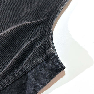 90's ARIZONA "SWITCHING" コーデュロイ×デニム ベスト (ブラック)