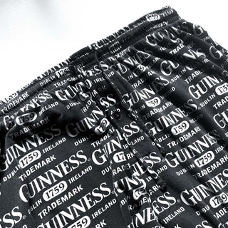 00's Guinness 総柄 ドローコード ワイド パジャマ パンツ