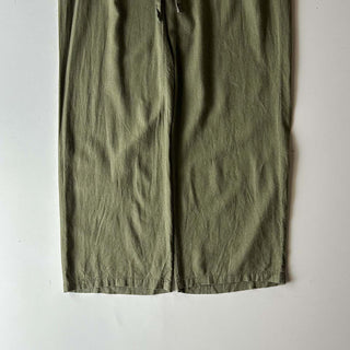 00's OLD NAVY リネン×レーヨン ワイド イージー パンツ (オリーブ)