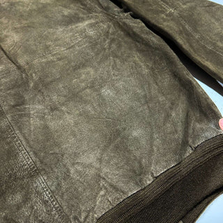 90's～00's North Crest キルティング レザー ブルゾン ジャケット