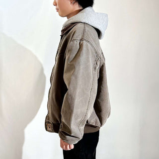 00's Carhartt 裏キルティング フェード ボロ ダック サンタフェ ジャケット