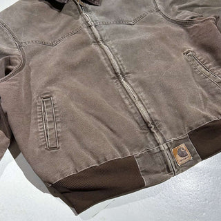 00's Carhartt 裏キルティング フェード ボロ ダック サンタフェ ジャケット
