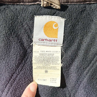 00's Carhartt 裏キルティング フェード ボロ ダック サンタフェ ジャケット