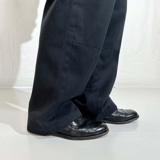 00's Dickies ブラック ダブルニー ワーク パンツ