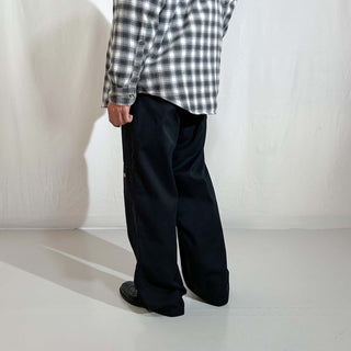 00's Dickies ブラック ダブルニー ワーク パンツ