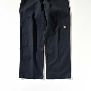 00's Dickies ブラック ダブルニー ワーク パンツ