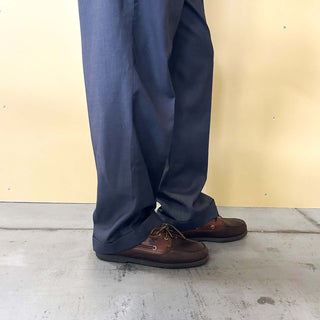 00's LAUREN RALPH LAUREN ポリエステル×レーヨン グレー 2タック スラックス